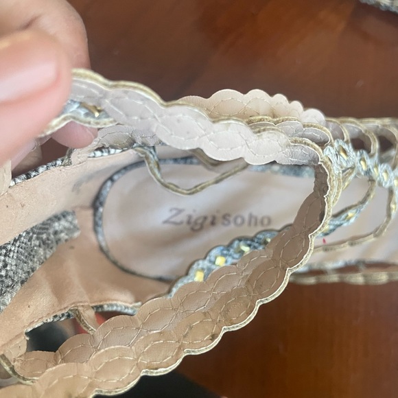 Snakeskin Gladiator Heels - Picture 5 of 7